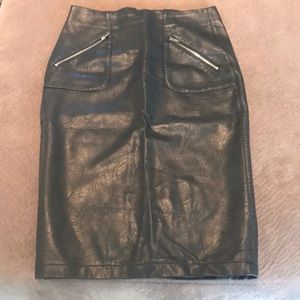 Pleather skirt